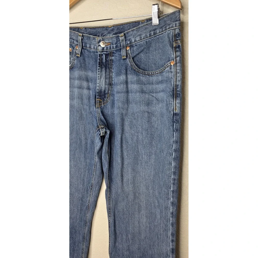 Cinch Men 34x32 Relaxed Straight Blue Medium Wash Denim Jeans 5-Pocket Logo